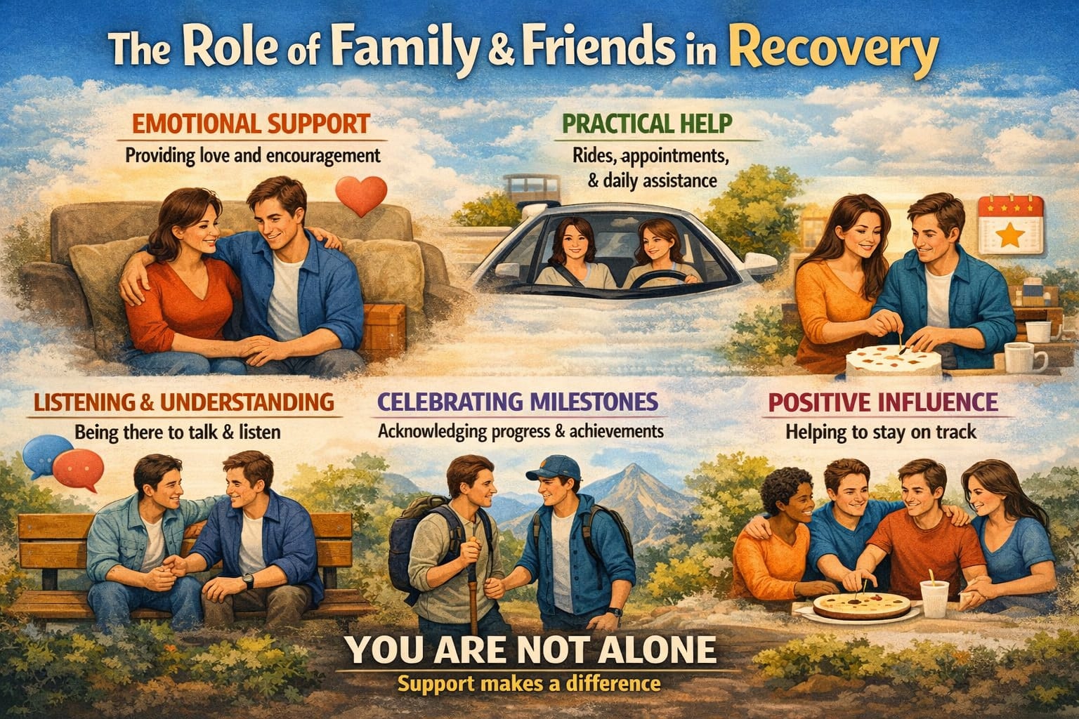 Role of Family and Friends in recovery of alcohol addiction