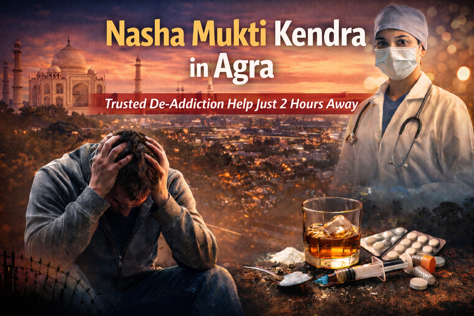 Nasha Mukti Kendra in Agra — Trusted De-Addiction Help Just 2 Hours Away