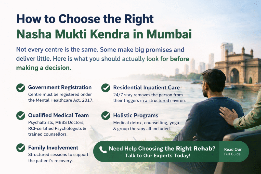 how to choose the right nasha mukti kendra in mumbai