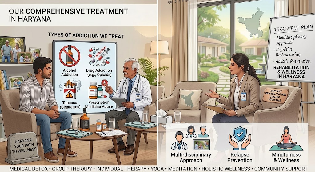 Treatment for alcohol and drug addiction in Haryana
