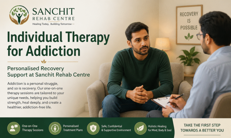 Individual Therapy for Addiction | Personalised Recovery Support at Sanchit Rehab Centre