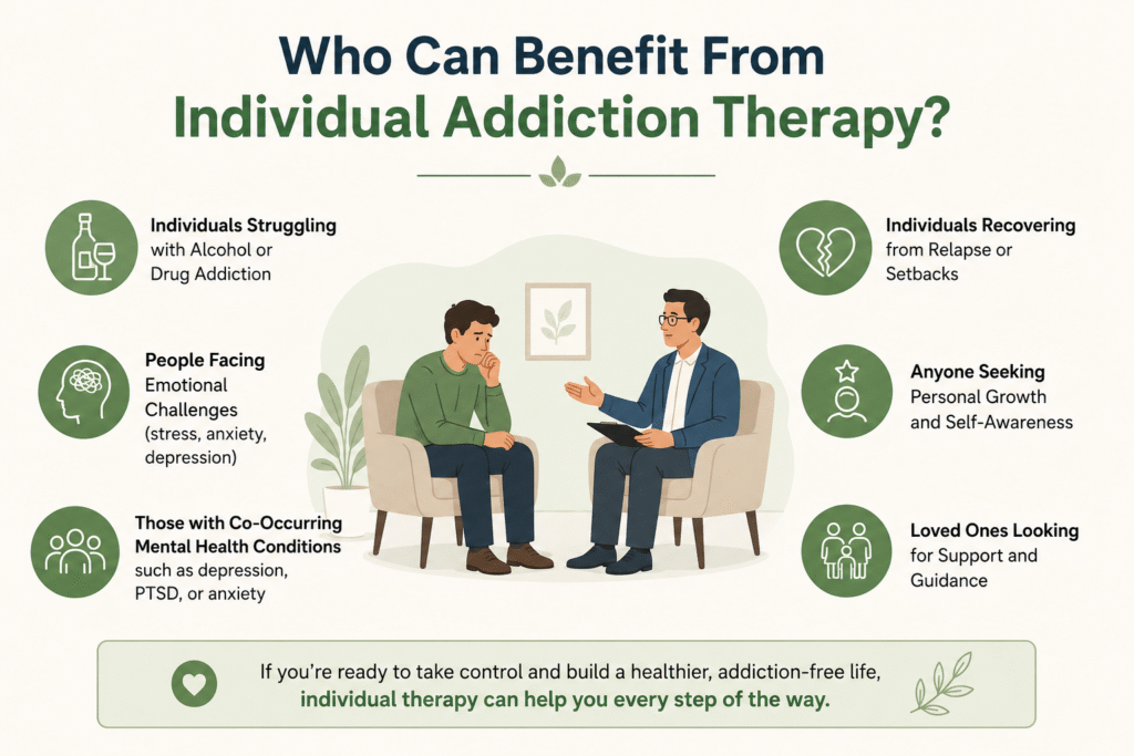 Who can benefit from addiction therapy?