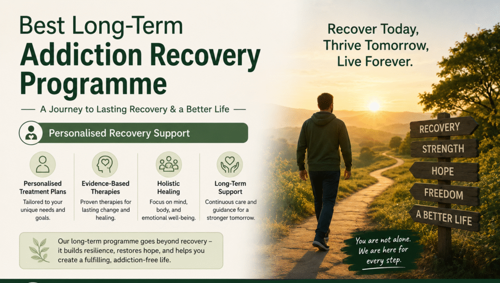 Best Long-Term Addiction Recovery Programme | Personalised Recovery Support