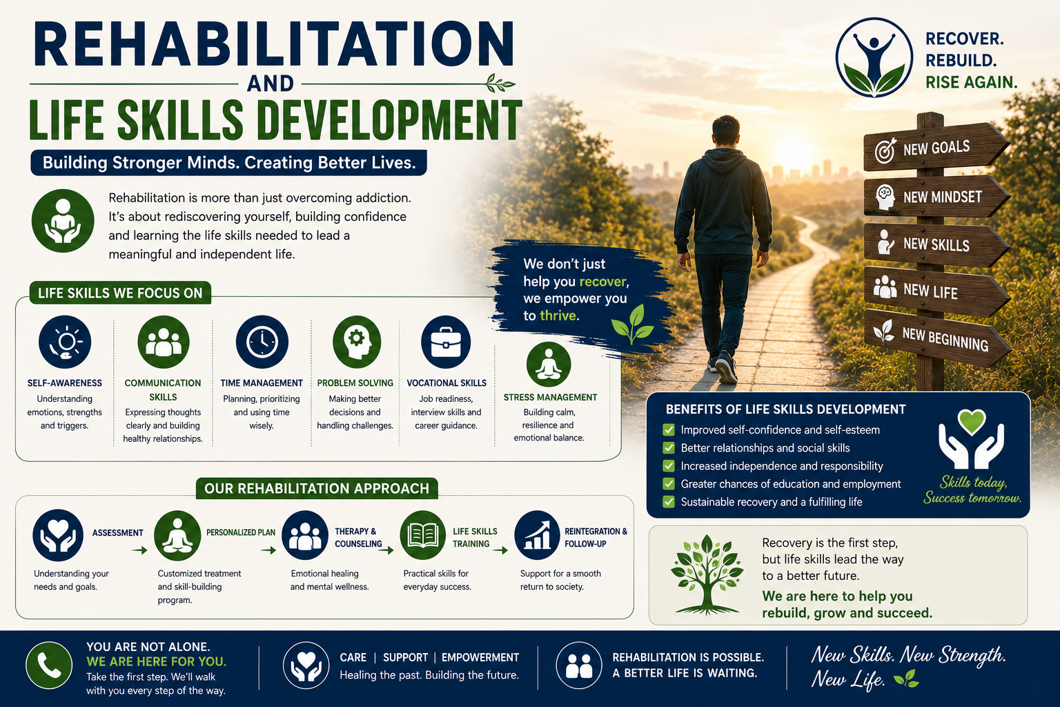 Rehabilitation and life skills development