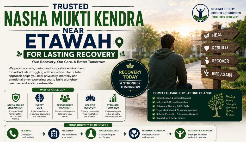 Trusted Nasha Mukti Kendra Near Etawah for Lasting Recovery