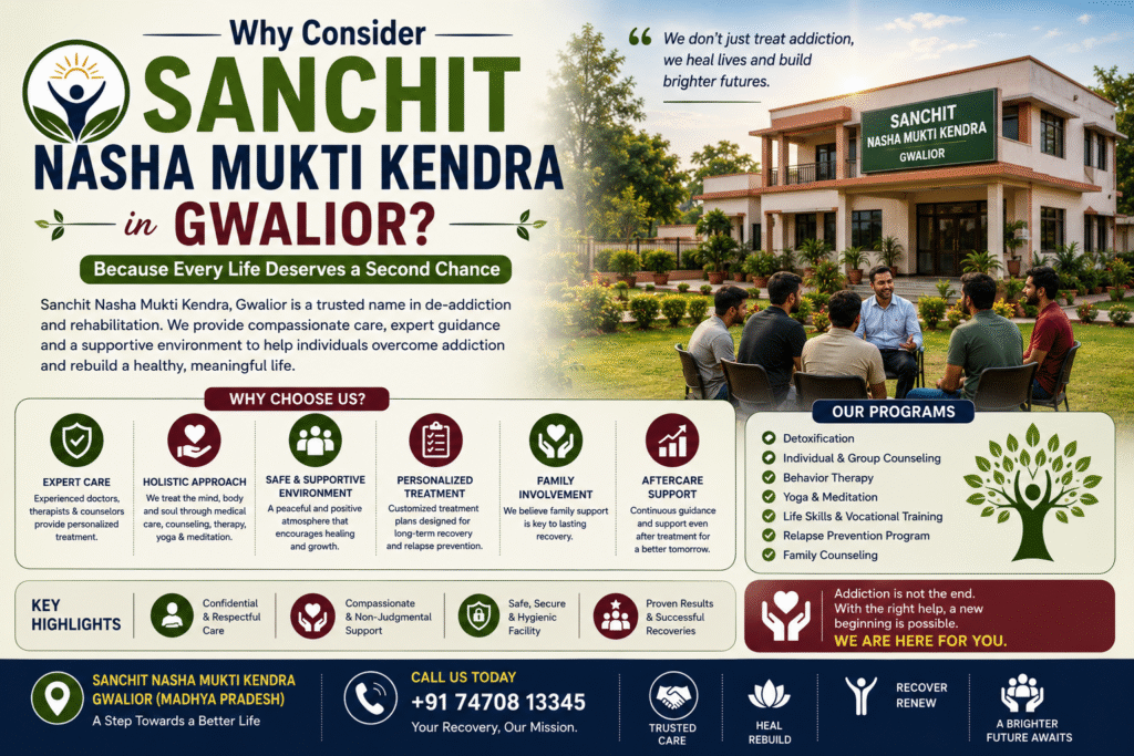 Sanchit Nasha Mukti Kendra in Gwalior