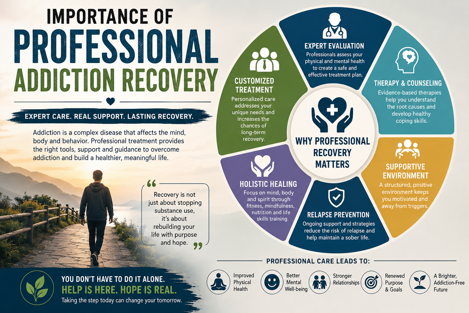 Professional care for addiction recovery