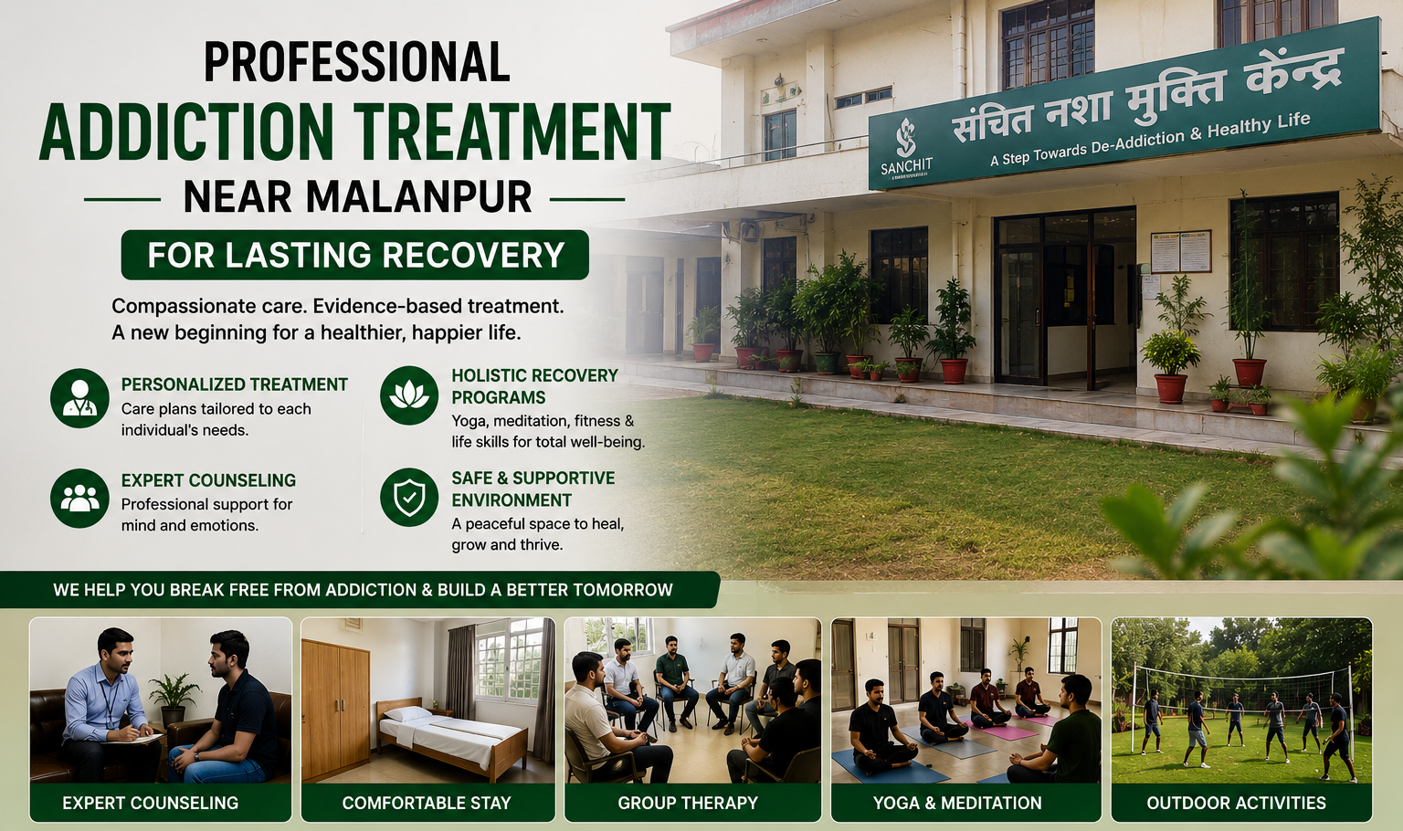 Professional Addiction Treatment Near Malanpur for Lasting Recovery