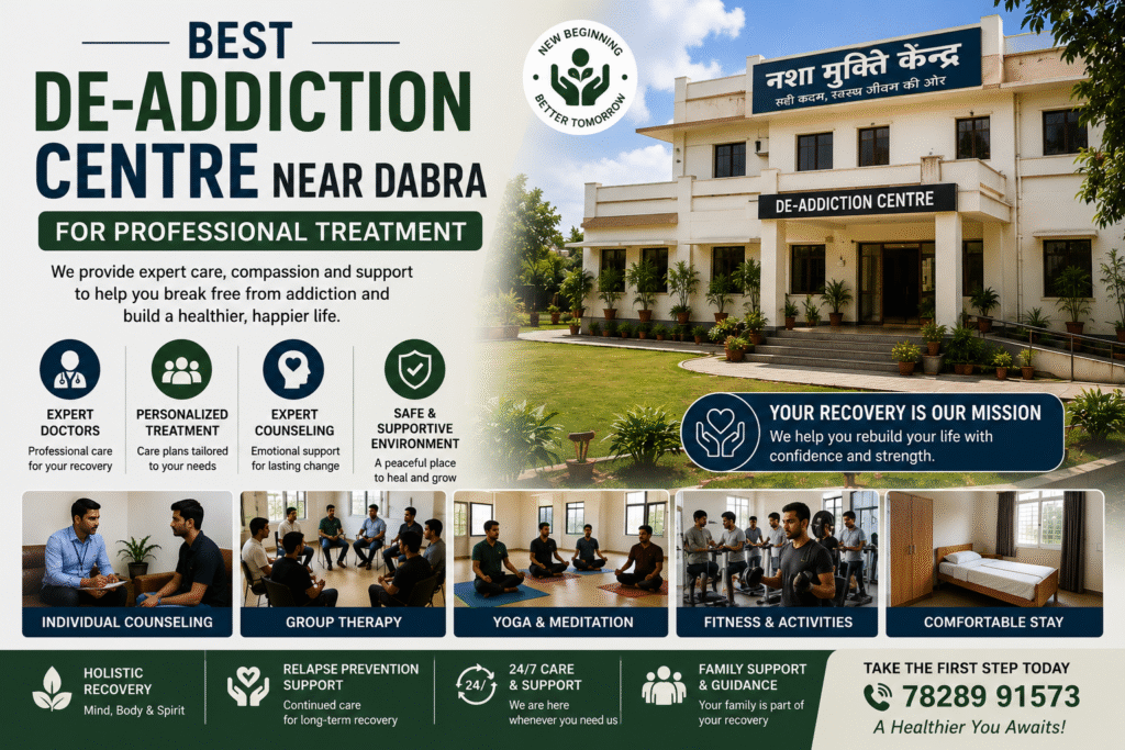Best De-Addiction Centre Near Dabra for Professional Treatment