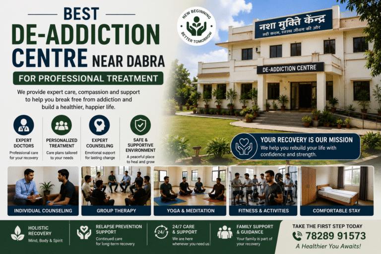 Best De-Addiction Centre Near Dabra for Professional Treatment