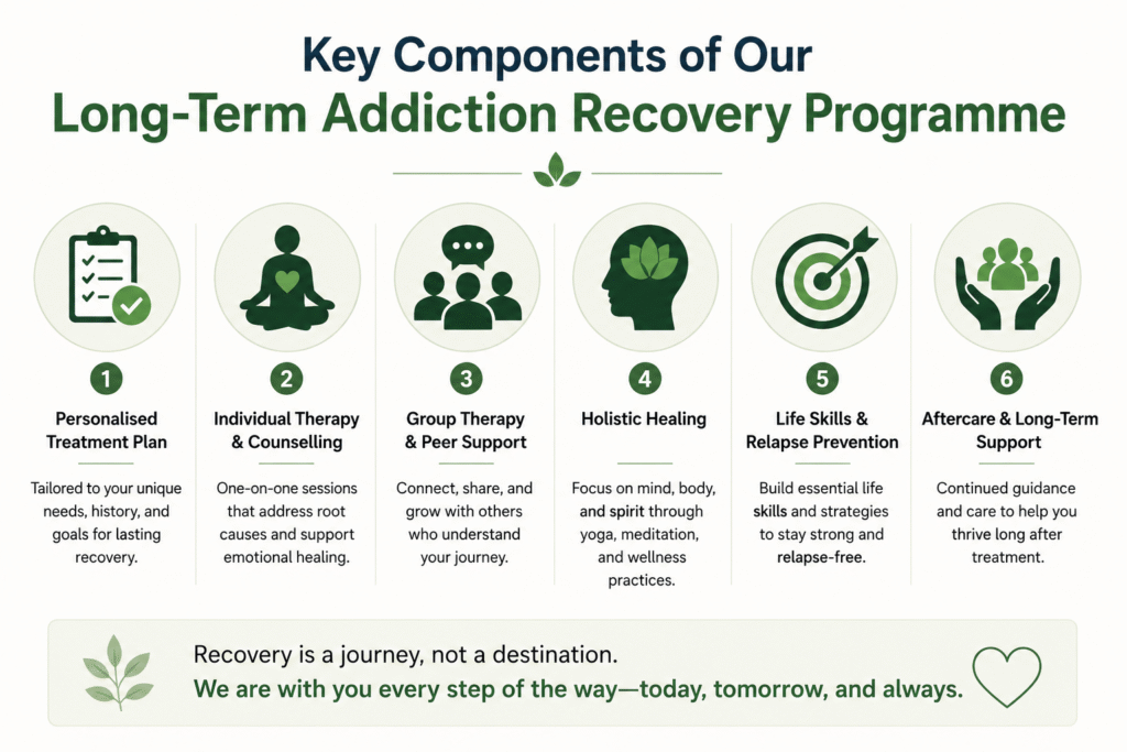 Key Components of Our Long-Term Addiction Recovery Programme