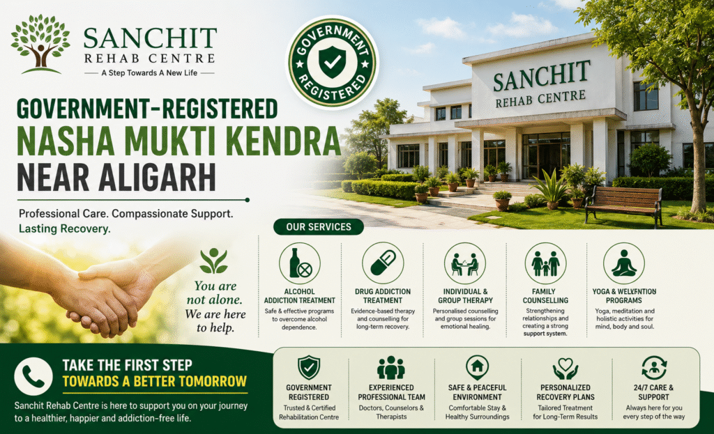 Government-Registered Nasha Mukti Kendra Near Aligarh for Lasting Recovery