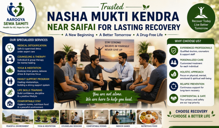 Trusted Nasha Mukti Kendra Near Saifai for Lasting Recovery