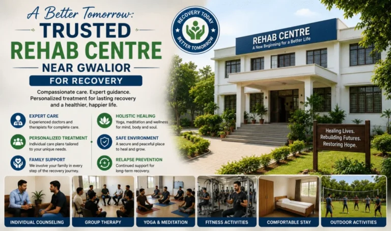 A Better Tomorrow: Trusted Rehab Centre Near Gwalior for Recovery