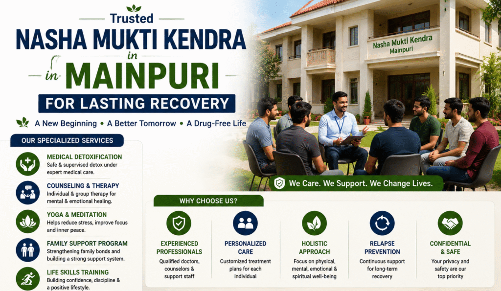 Trusted Nasha Mukti Kendra in Mainpuri for Lasting Recovery